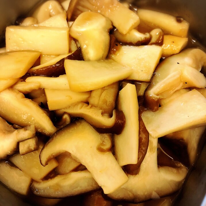 エリンギと椎茸の甘煮 ご飯のお供に レシピ 作り方 By こたつん 楽天レシピ